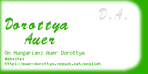 dorottya auer business card